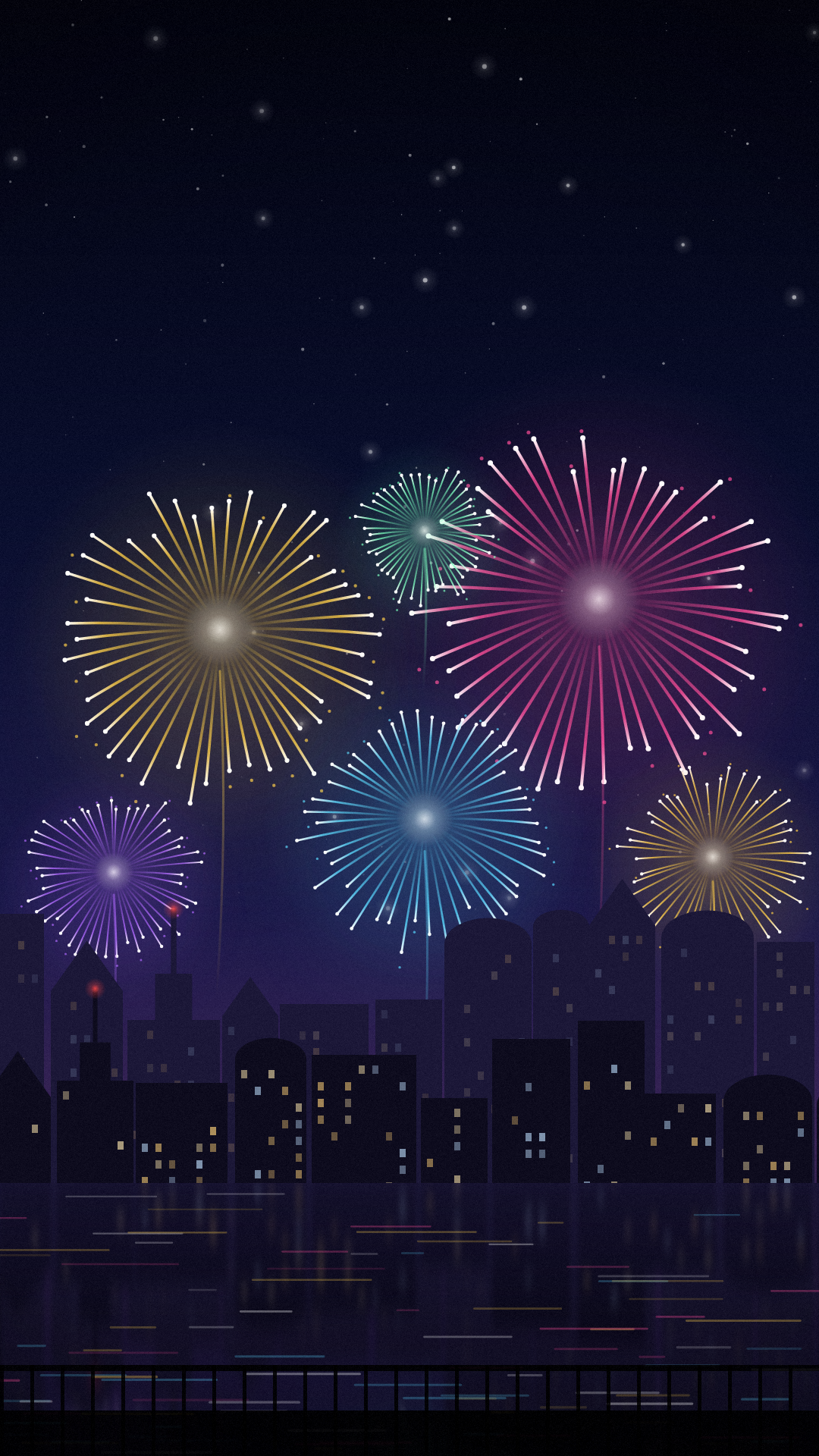 New Year Pack — 4 Lock Screens