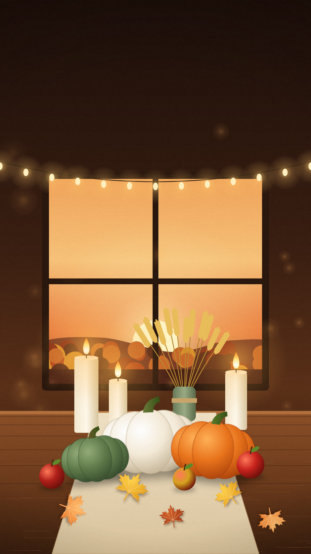 Cozy Thanksgiving Pack — 4 Lock Screens