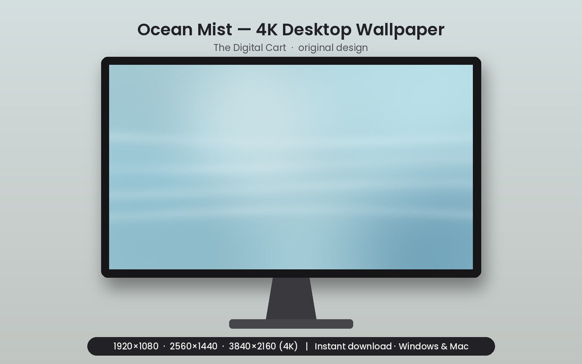 Ocean Mist — Desktop Wallpaper (4K) — artwork preview