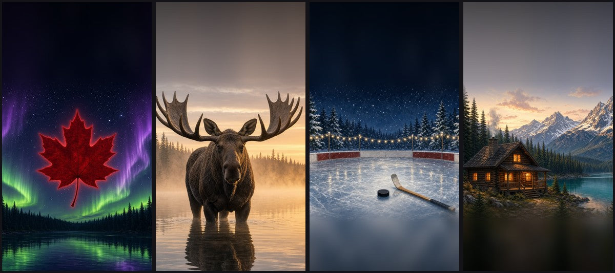 Canadian Wilderness Pack — 4 Lock Screens