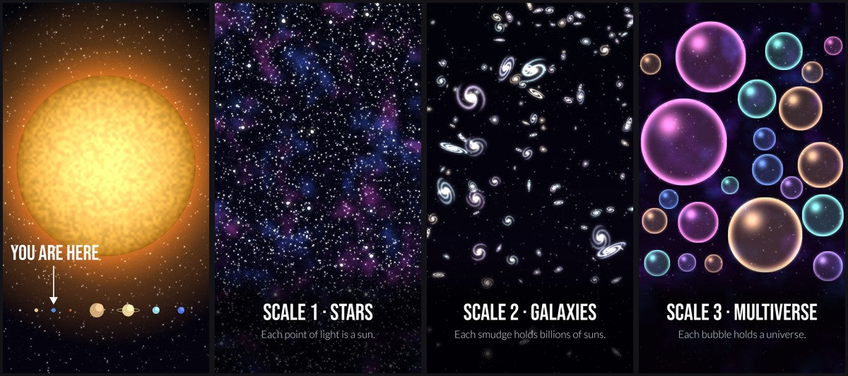 Cosmic Scale Pack — 4 Lock Screens