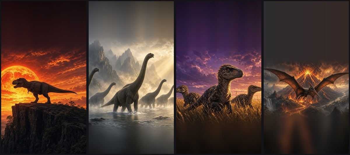 Epic Dinosaurs Pack — 4 Lock Screens