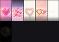 Hearts Pack — 6 Lock Screens