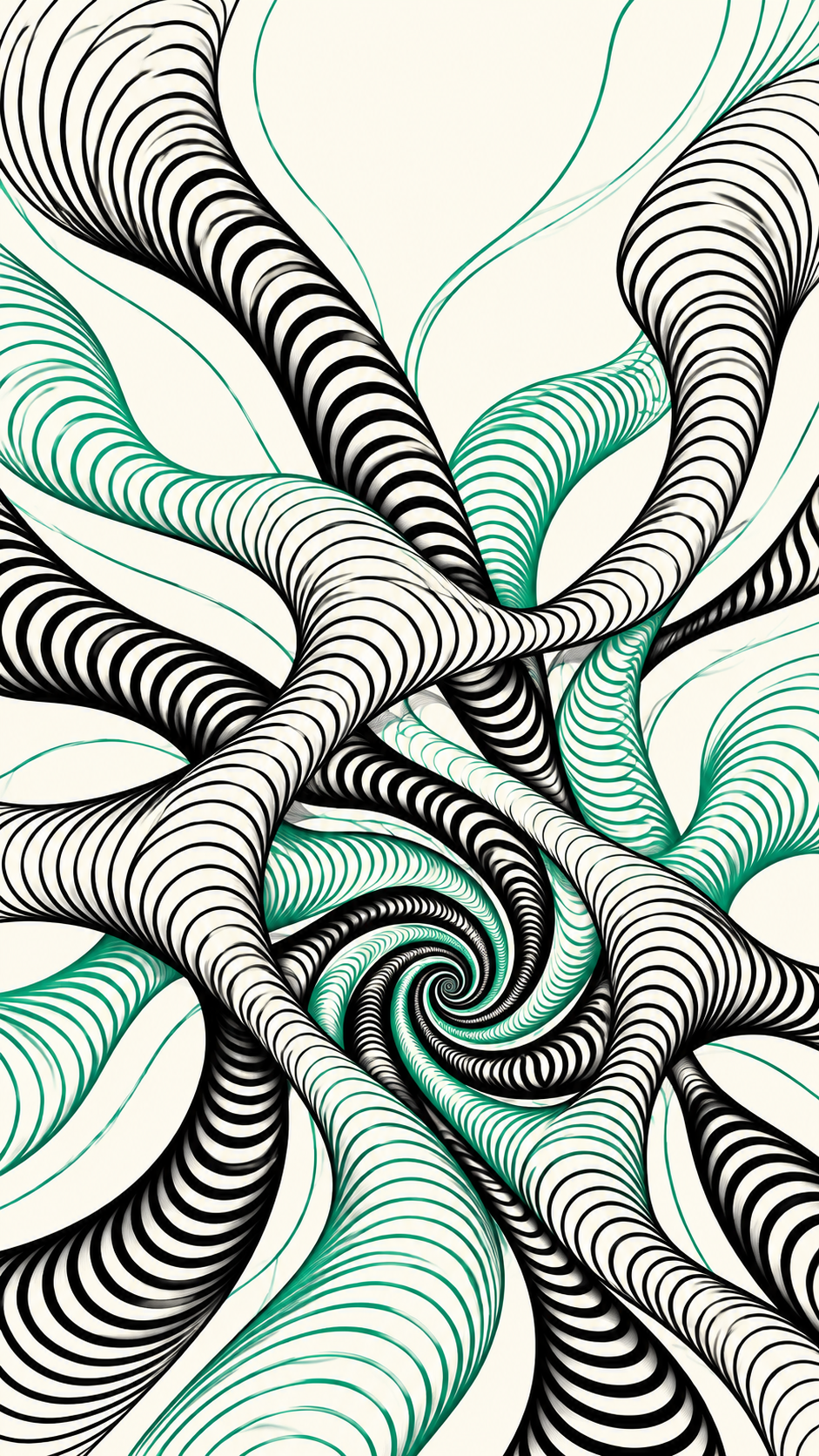 Mindbend — 4 Phone Wallpapers: Mint Mirage static phone wallpaper