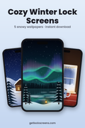 Cozy Winter Pack — 5 Lock Screens
