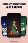 Holiday Christmas Pack — 5 Lock Screens