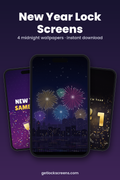 New Year Pack — 4 Lock Screens