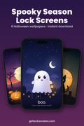 Spooky Season Pack — 6 Lock Screens