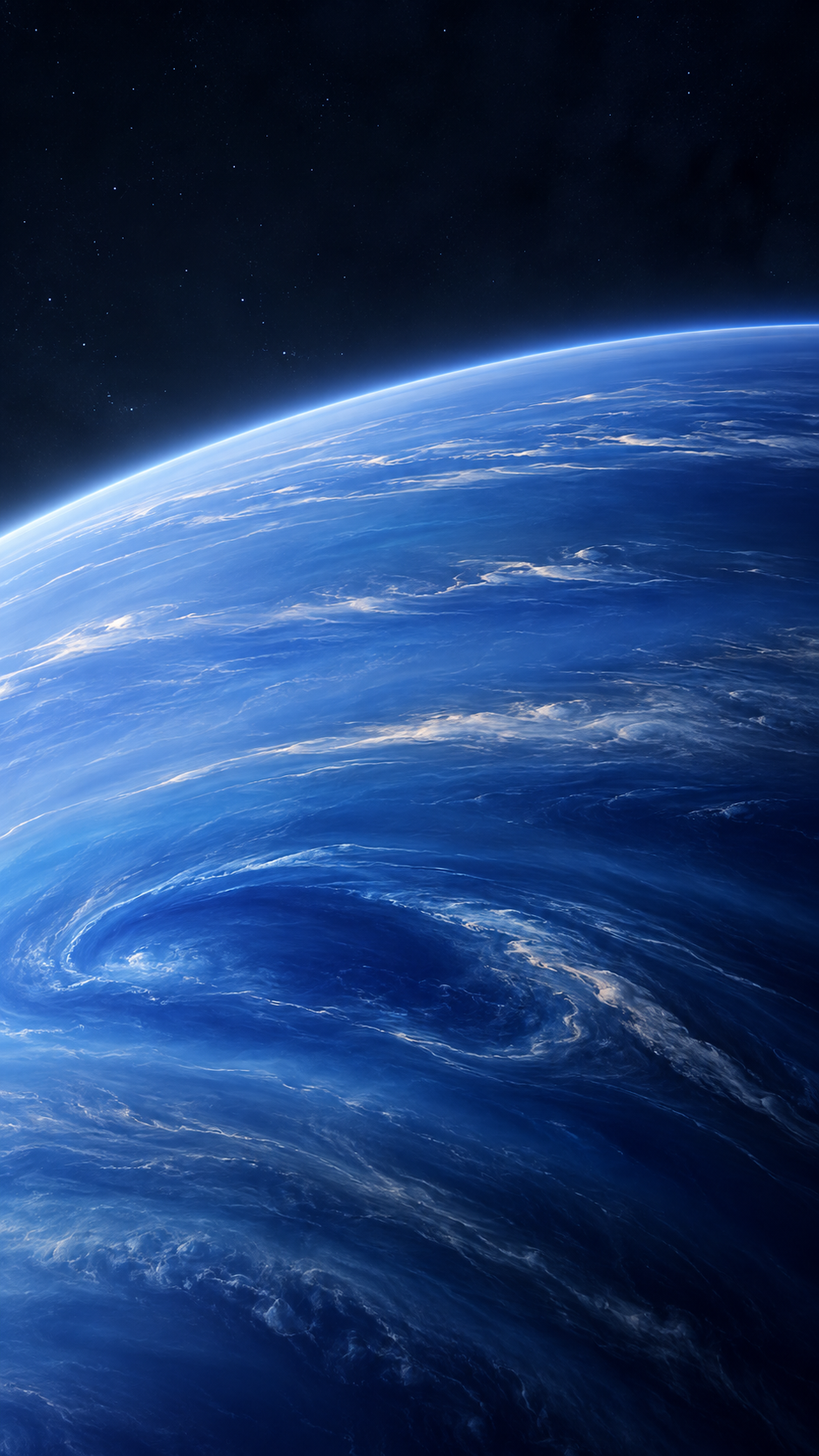 Planetfall Neptune — 4 Phone Wallpapers: Frozen Horizon static phone wallpaper