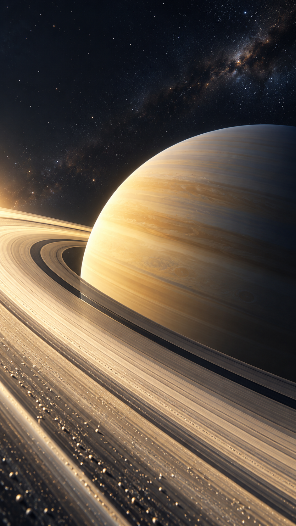 Planetfall Saturn — 4 Phone Wallpapers: Ring Horizon static phone wallpaper