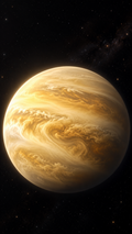 Planetfall Venus — 4 Phone Wallpapers: Golden Veil static phone wallpaper
