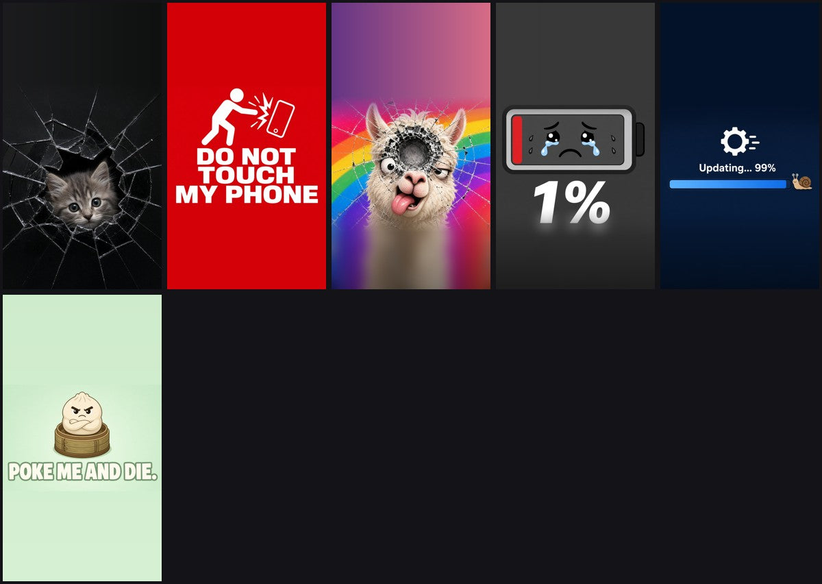 Screen Pranks Pack — 6 Lock Screens